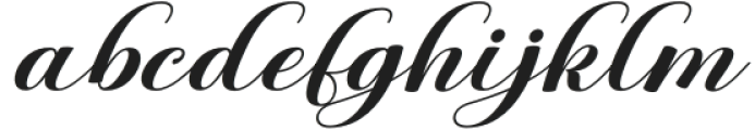 Mongilon Script Slant Regular otf (400) Font LOWERCASE