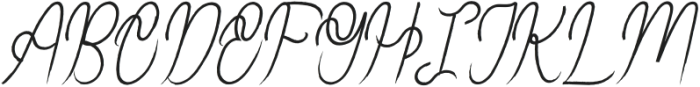Monhilla Italic otf (400) Font UPPERCASE