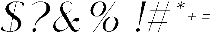 Monica-Italic otf (400) Font OTHER CHARS