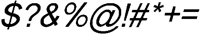 Monila Sans Italic otf (400) Font OTHER CHARS