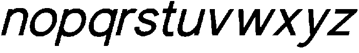 Monila Sans Italic otf (400) Font LOWERCASE