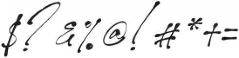 Monita Signature Italic otf (400) Font OTHER CHARS