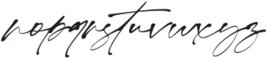 Monita Signature Italic otf (400) Font LOWERCASE