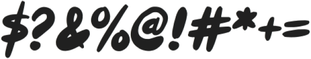 Monkey Brush Bold otf (700) Font OTHER CHARS