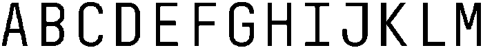 Mono Blaze Regular otf (400) Font UPPERCASE