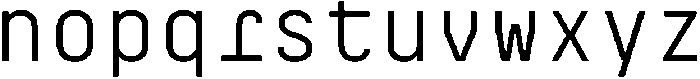 Mono Blaze Regular otf (400) Font LOWERCASE