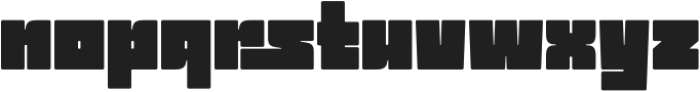 Mono Cubic otf (400) Font LOWERCASE