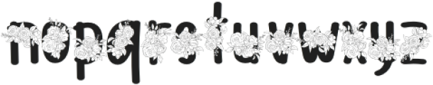 Mono Rose Regular otf (400) Font LOWERCASE