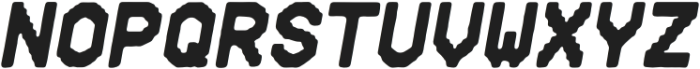 Mono Total Bold Italic otf (700) Font UPPERCASE
