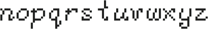 MonoSunset ttf (400) Font LOWERCASE