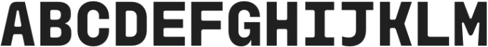 Monoblock Bold otf (700) Font UPPERCASE