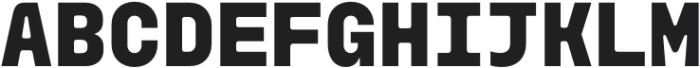 Monoblock Extra Bold otf (700) Font UPPERCASE