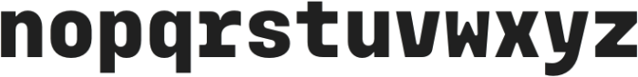 Monoblock Extra Bold otf (700) Font LOWERCASE