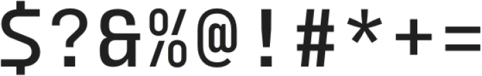 Monoblock Regular otf (400) Font OTHER CHARS