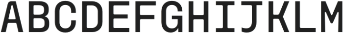 Monoblock Regular otf (400) Font UPPERCASE
