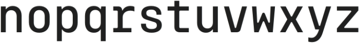 Monoblock Regular otf (400) Font LOWERCASE