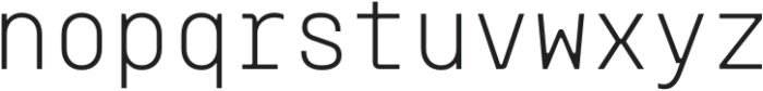 Monoblock Thin otf (100) Font LOWERCASE
