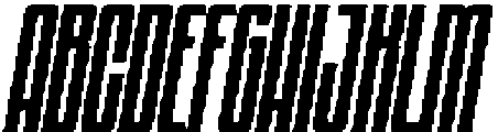 Monobran Italic otf (400) Font UPPERCASE