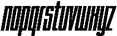 Monobran Italic otf (400) Font LOWERCASE