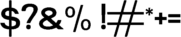 Monochrome otf (400) Font OTHER CHARS