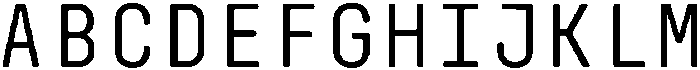 Monofrik Regular otf (400) Font UPPERCASE