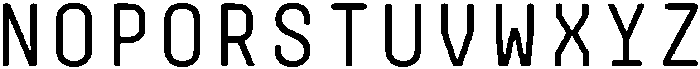 Monofrik Regular otf (400) Font UPPERCASE