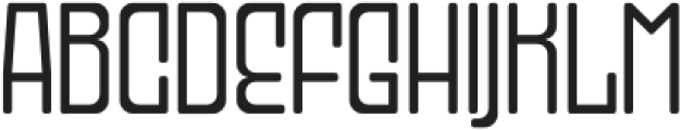 Monoger Outline Regular otf (400) Font UPPERCASE