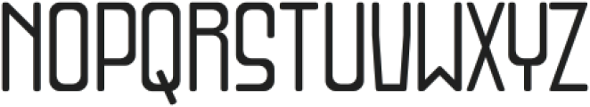 Monoger Outline Regular otf (400) Font UPPERCASE