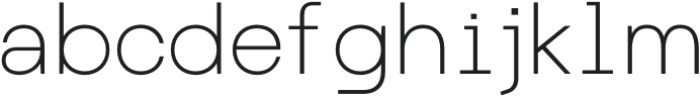 Monoglyphic Thin otf (100) Font LOWERCASE