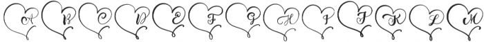 Monogram Heart otf (400) Font UPPERCASE