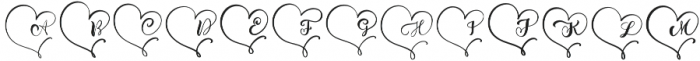 Monogram Heart otf (400) Font LOWERCASE