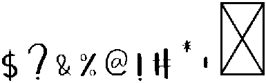 Monogram Regular otf (400) Font OTHER CHARS