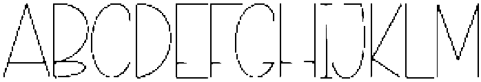 Monogram Regular otf (400) Font UPPERCASE