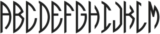 Monogram Right Regular otf (400) Font UPPERCASE