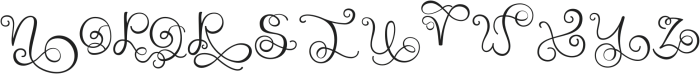 Monogram handwriting 01 Regular otf (400) Font UPPERCASE