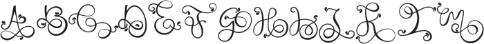 Monogram handwriting 04 Regular otf (400) Font UPPERCASE