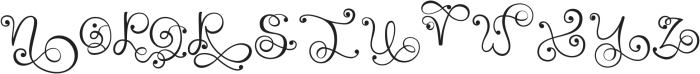 Monogram handwriting 05 Regular otf (400) Font LOWERCASE