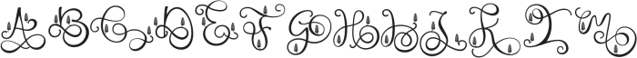 Monogram handwriting 09 Regular otf (400) Font UPPERCASE