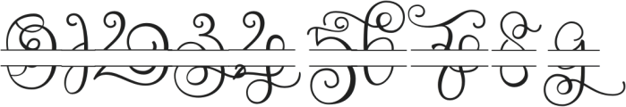 Monogram handwriting 12 Regular otf (400) Font OTHER CHARS