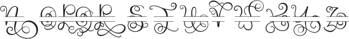 Monogram handwriting 12 Regular otf (400) Font UPPERCASE