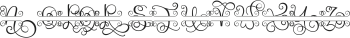 Monogram handwriting 13 Regular otf (400) Font LOWERCASE