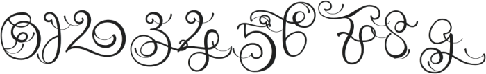 Monogram handwriting 14 Regular otf (400) Font OTHER CHARS