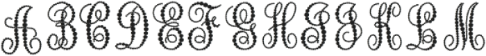 MonogramDotRegular Regular otf (400) Font LOWERCASE