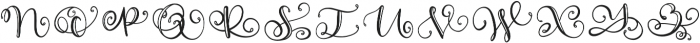 MonogramLettered Regular otf (400) Font UPPERCASE