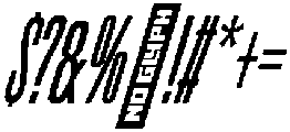 Monohaus Thin Italic otf (100) Font OTHER CHARS