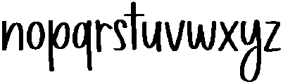 Monoline Handwriting Regular otf (400) Font LOWERCASE