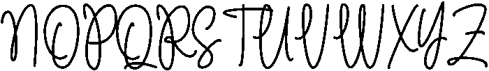 Monoline Regular otf (400) Font UPPERCASE
