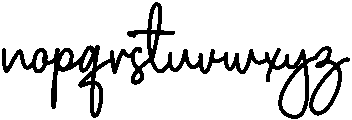 Monoline Regular otf (400) Font LOWERCASE
