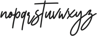 Monoline Signature ttf (400) Font LOWERCASE