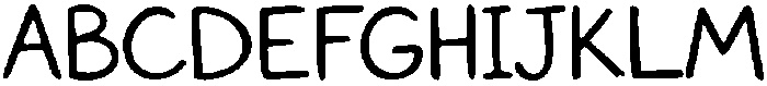 Monoline Sketch Font Regular otf (400) Font UPPERCASE